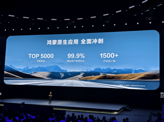 余承东：TOP 5000应用全部启动鸿蒙原生应用开发，1500多个已经完成上架